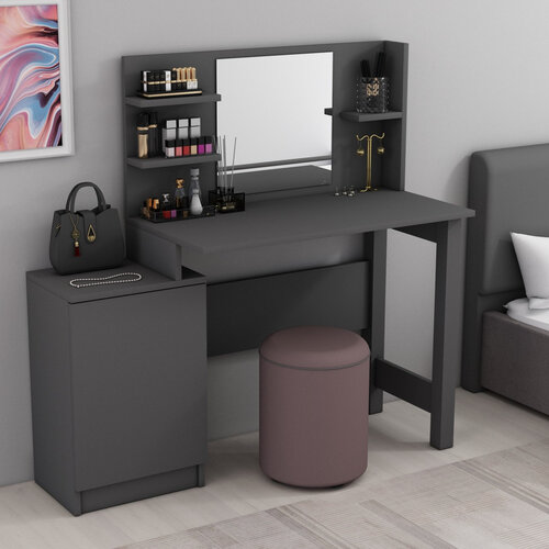 Măsuță cosmetică Jeni Anthracite