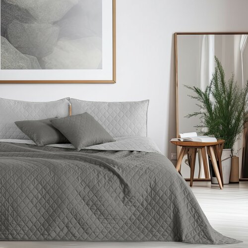 DecoKing Přehoz na postel Axel šedá, 220 x 240 cm