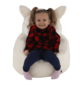 Dětský sedací vak Ovce Baby šedá, 55 x 50 cm