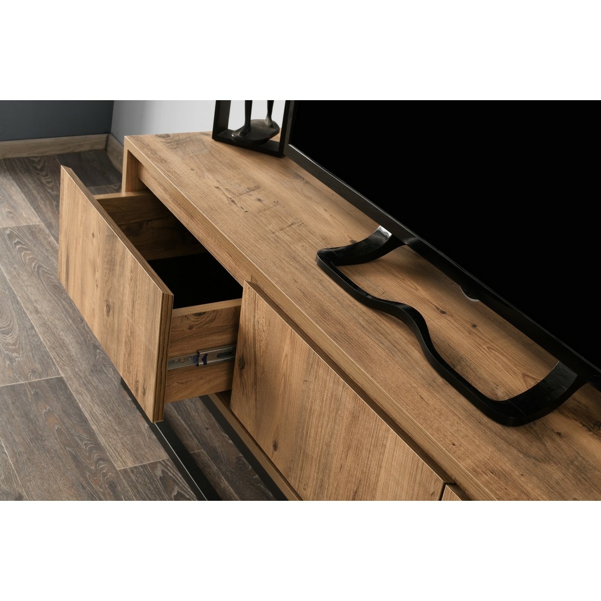 Televízny stolík Tilsim Black and Pine