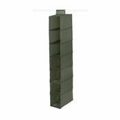 Compactor Závěsný organizér na boty a prádlo GREENTEX 15 x 30 x 105 cm, zelená