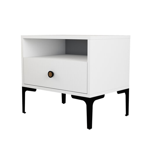Stolik nocny Lisbon White