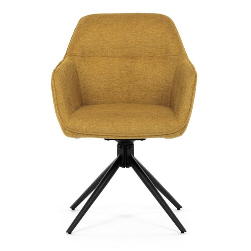 Zestaw krzeseł obiadowych z mechanizmem zwrotnymHC-536 YEL2, 2 szt.