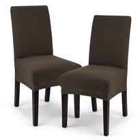 4Home Мультиеластичний чохол для стільця Comfort коричневий, 40 - 50 см, комплект 2 шт.