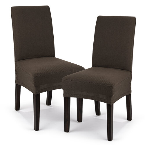 4Home Мультиеластичний чохол для стільця Comfort коричневий, 40 - 50 см, комплект 2 шт.