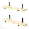 Lam008 Black and Oak polc