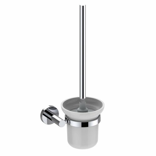 SAPHO XR323 X-RoundWC stenska ščetka, mlečnosteklo, medenina