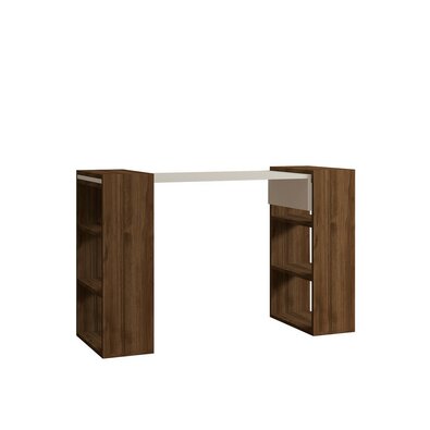 Pracovný stôl Handy Walnut and White