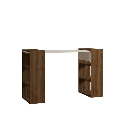 Pracovný stôl Handy Walnut and White