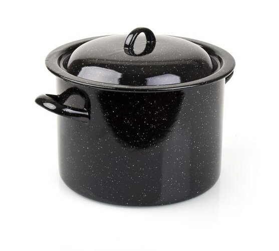 Banquet Emailed pot with lid, 22 cm