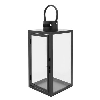 Altom Dekoratív függő lámpa Square fekete, 16 x 35x 16 cm