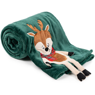 Pătură de Crăciun 4Home Reindeer, 150 x 200 cm