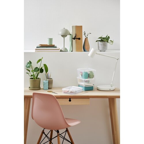 SmartStore Pojemnik z białymi klipsami Classic, 47 l