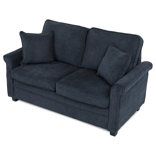 Sofa dwuosobowa ASB-4170 BLUE2, sztruks, niebieski