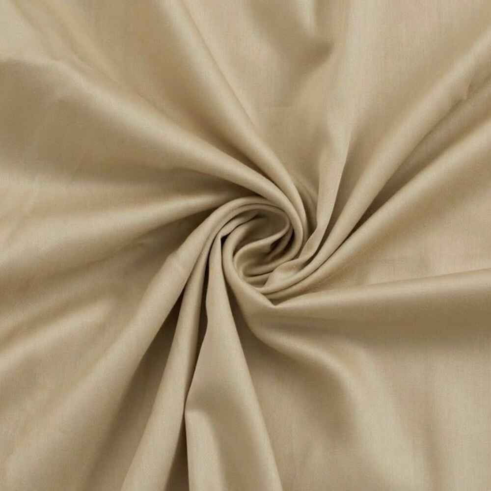 Kvalitex Saténové prestieradlo s gumou béžová, 160 x 200 cm