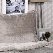 4Home posteljnina iz mikroflanela, siva, 160 x 200 cm, 70 x 80 cm