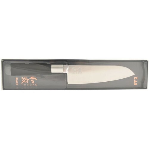 Nôž Kai Santoku Wasabi Black, 16,5 cm