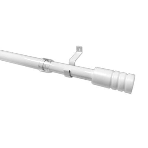 Virážní tyčka Modern bílá 19 mm, 135 - 225 cm, 1 ks