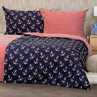 Lenjerie de pat din bumbac 4Home Marine , 160 x200 cm, 70 x 80 cm