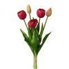 Umelý zväzok tulipánov 5 ks sv. červená, v. 38 cm