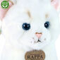 Rappa Plišasta mačka sedeča bela, 25 cm
