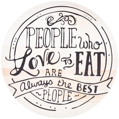 Podkładka Iva Ludzie, People who love eat, 38  cm