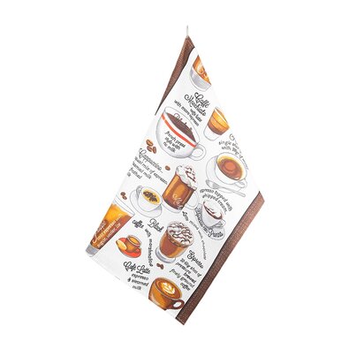 Bellatex Kuhinjska krpa Kafíčko rjava, 50 x 70 cm