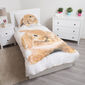 Lenjerie de pat Jerry Fabrics Bunny brown, de  copii, din bumbac, 140 x 200 cm, 70 x 90 cm