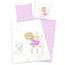 Herding otroška flanelasta posteljnina Fairy andBunny, 135 x 200 cm, 80 x 80 cm