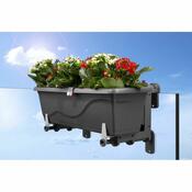 Gardenico Verso Fix virágláda tartó, 2 db-os, antracit