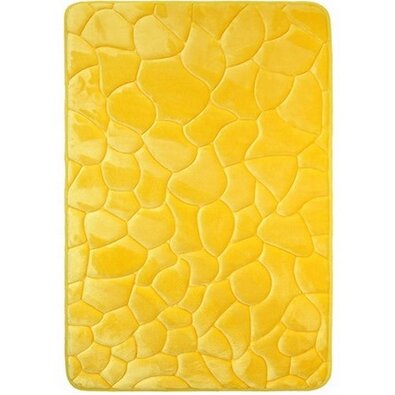 Badematte mit Memory Foam Steine Gelb, 40 x 50 cm
