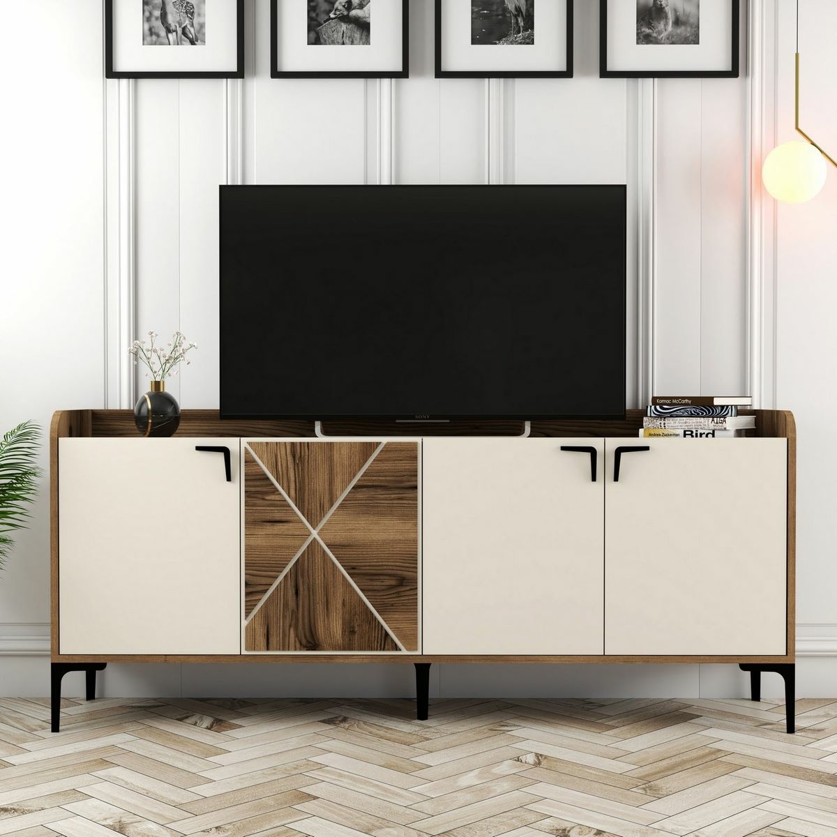 Skrinka Venedik Walnut and Cream