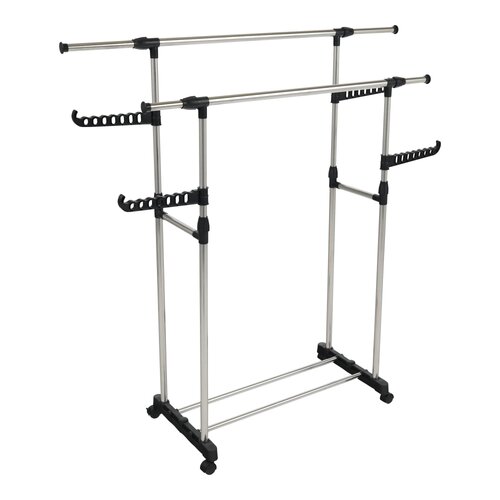 Prenosni obešalnik Alexo, nerjaveče jeklo