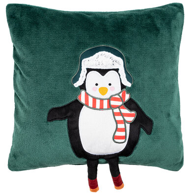 4Home Božični prevlek za blazino Penguin, 40 x 40cm