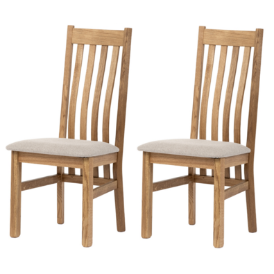 Set de scaune de sufragerie C-2100 CRM2, stejar, 2buc.