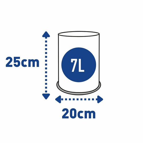 Alda Kosz na śmieci Officer perforowany 7 l, czarny