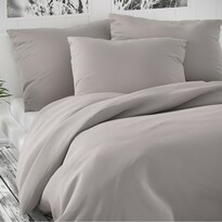 Сатинова постільна білизна Luxury Collection  світло-сірий, 140 x 200 см, 70 x 90 см