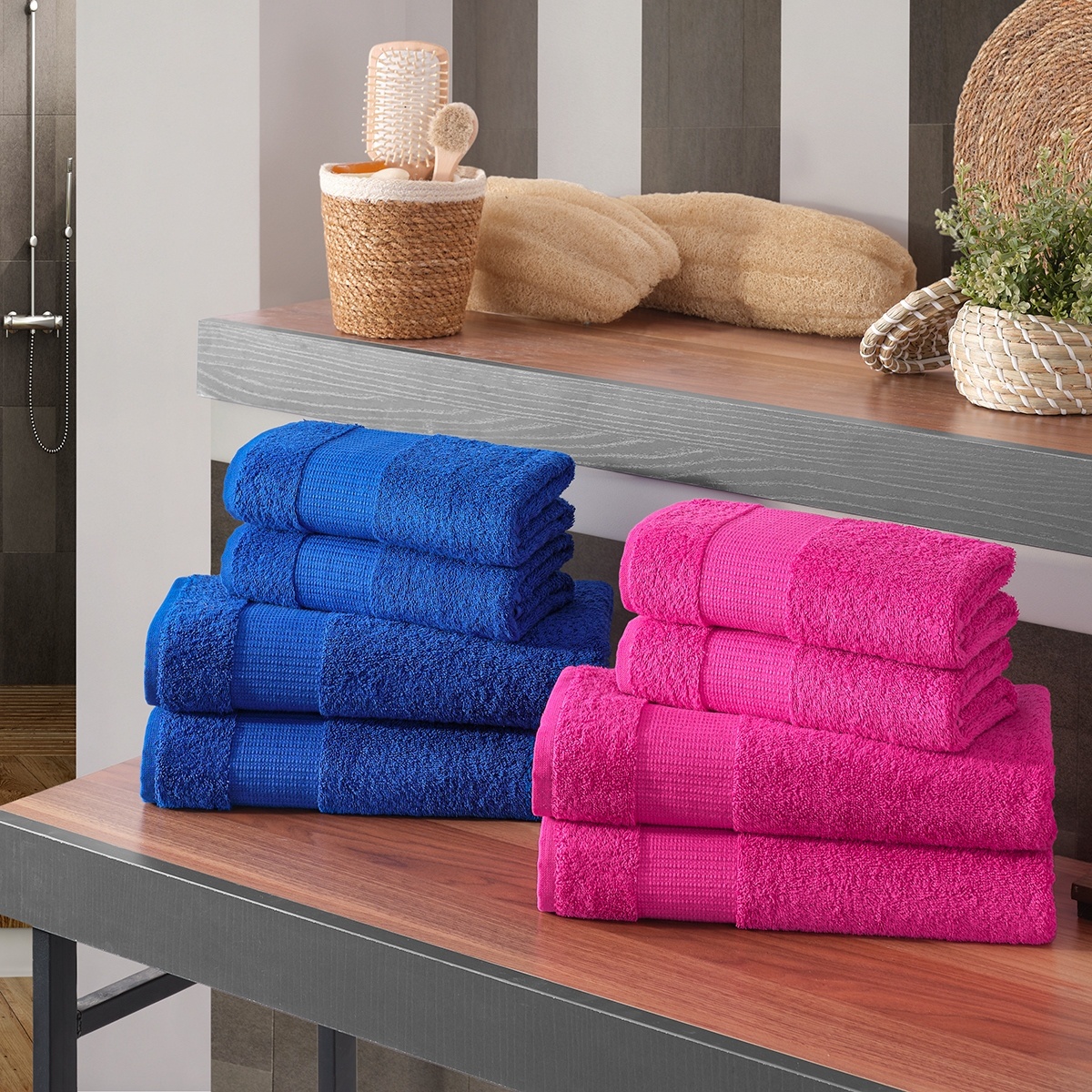 4Home Elite pamut törölköző rózsaszín, 50 x 100 cm, 2 db-os szett, rózsaszín, 50 x 100 cm termék 2. képe