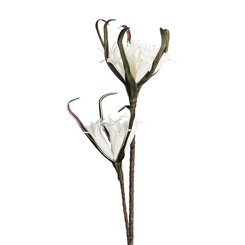 Umělá květina střapatka bílá