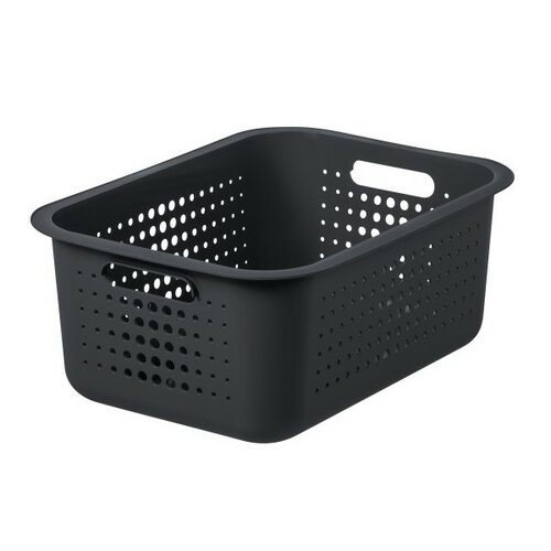 SmartStore Coș de depozitare Modern, gri, 37 x 28x 15 cm, 37 x 28 x 15 cm