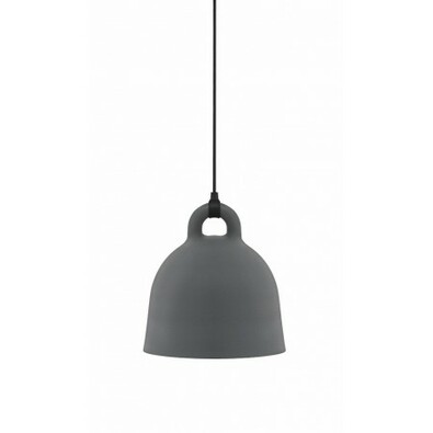 Lustr Bell Lamp L 57 cm, šedý