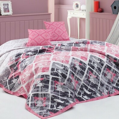 BedTex Přehoz na postel Riviéra růžová, 220 x 240 cm, 2x 40 x 40 cm