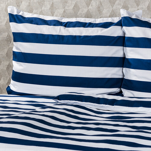 4Home Navy pamut ágyneműhuzat, 140 x 220 cm, 70 x 90 cm