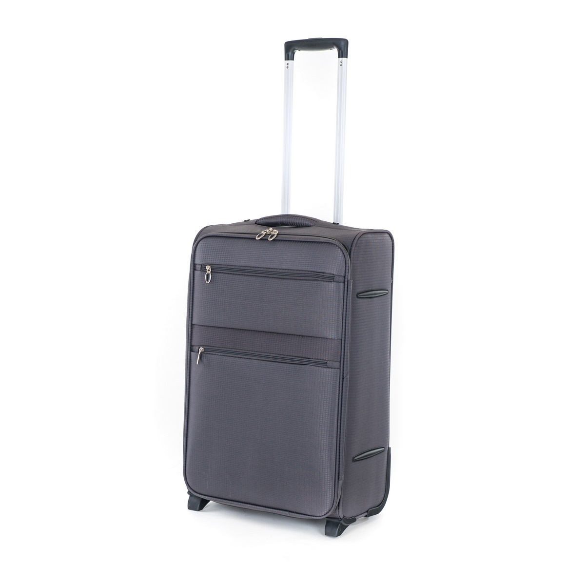Levně Pretty UP Cestovní textilní kufr TEX15 M, šedá