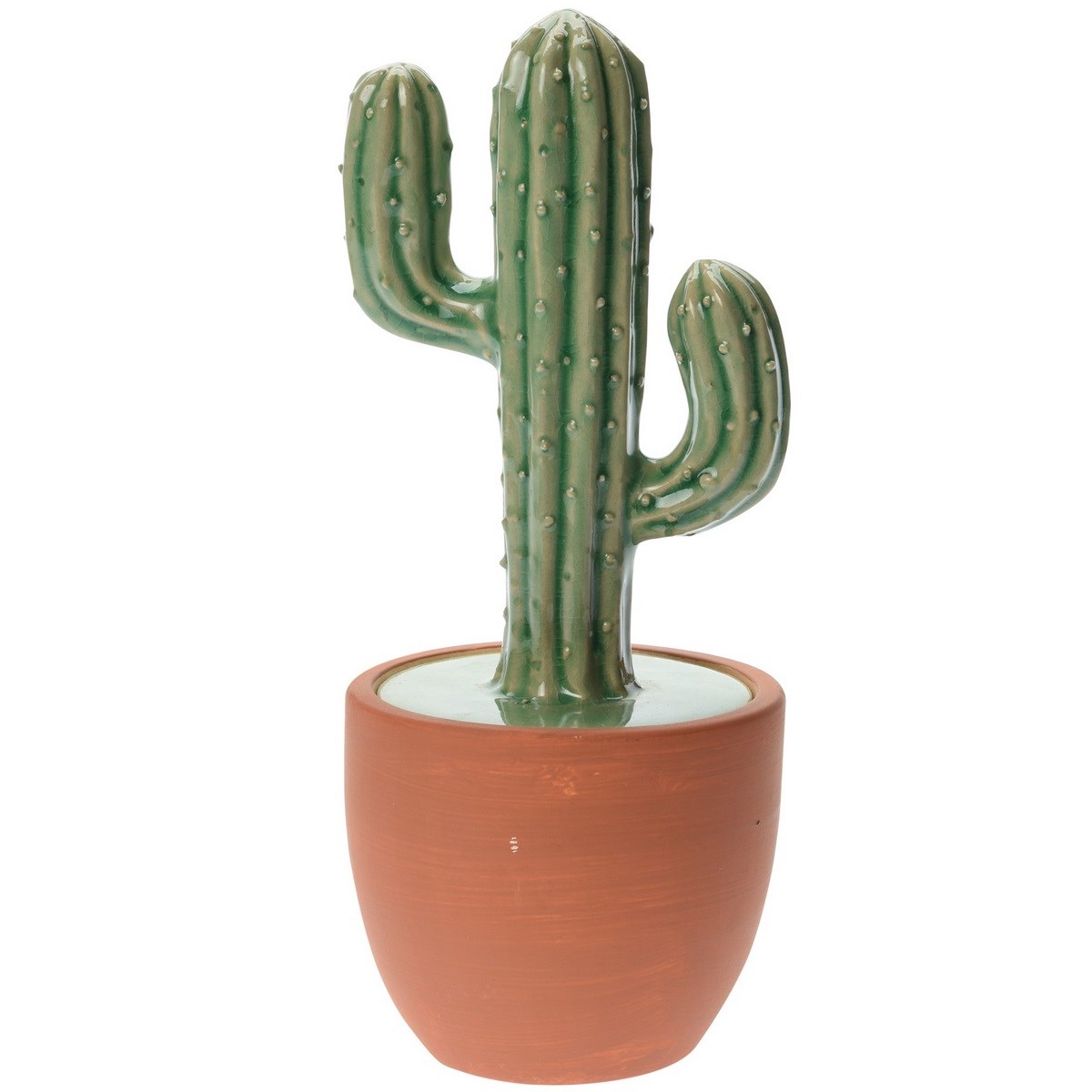 Keramický kaktus v kvetináči Chiapas