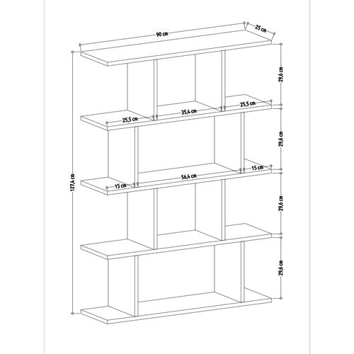 Biblioteczka Harmon Oak