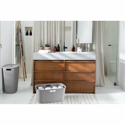 Curver Softex szennyeskosár 56 l, szürke