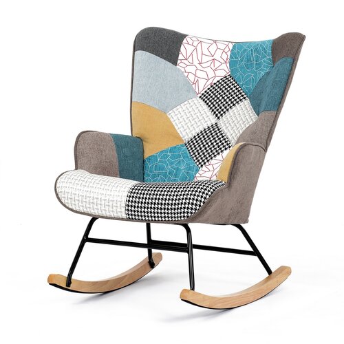 Fotoliu balansoar PW2, patchwork