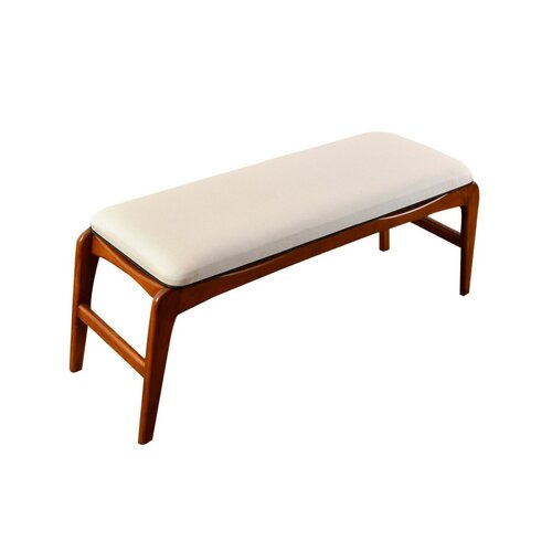 Bancă Touch Cream and Walnut