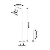 Rabalux 74003 stojacia lampa Azim, čierna